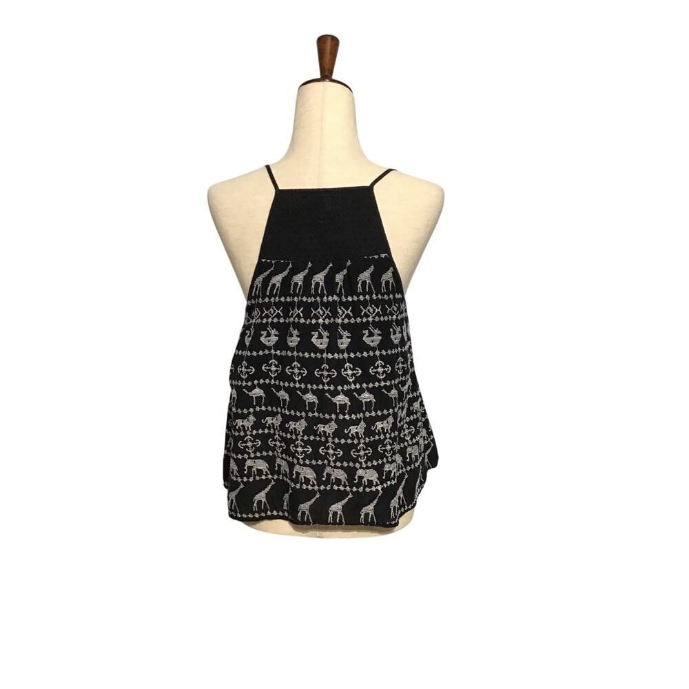 HD in Paris Black Embroidered Savane Tank Top - Picture 5 of 7